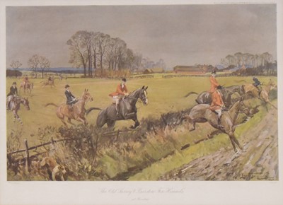 Lot 388 - After Lionel Edwards, Hunting Countries - The Cotswold and The Waddon Chase, and other prints.