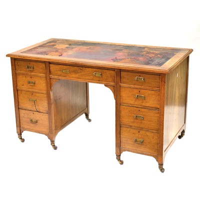 Lot 412 - Walnut desk