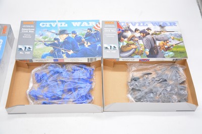 Lot 17 - Nine IMEX 1/32 scale civil war figures, boxed
