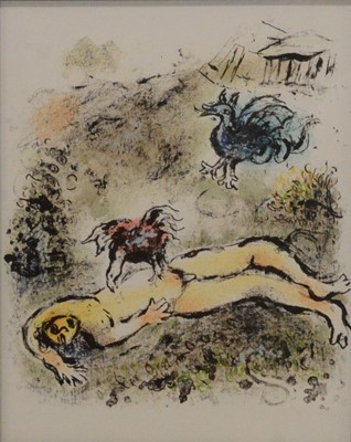 Lot 392 - After Marc Chagall, Dorcon's Ruse, and two other lithographs