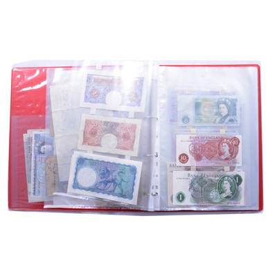 Lot 210 - Collection of GB banknotes.