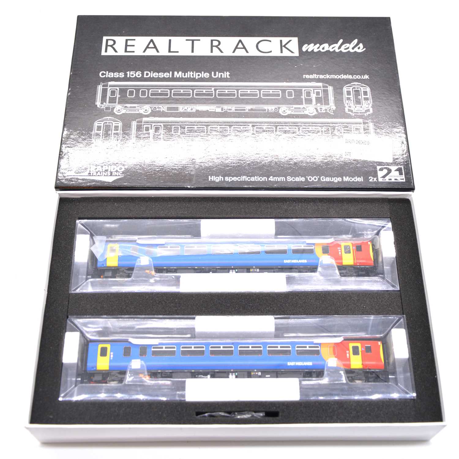Lot 436 - Realtrack OO gauge EMT coach pack. boxed