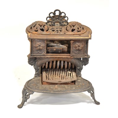 Lot 521 - Small cast iron fire stove