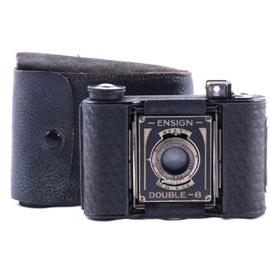 Lot 164 - Ensign Double-8 folding camera.