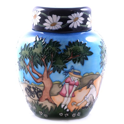 Lot 39 - Nicola Slaney for Moorcroft Pottery, a large 'Daisy, Daisy' ginger jar and cover
