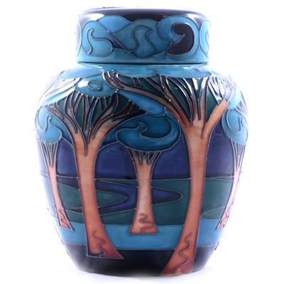 Lot 25 - Rachel Bishop for Moorcroft Pottery, a large 'Moonlight Sonata' pattern ginger jar and cover