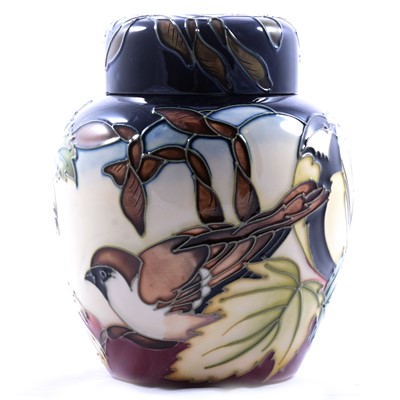 Lot 6 - Philip Gibson for Moorcroft Pottery, a large 'Ingleswood' pattern ginger jar and cover