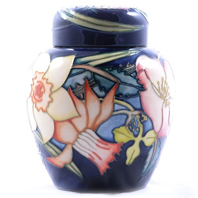 Lot 11 - Emma Bossons for Moorcroft Pottery, a large 'Golden Jubilee' ginger jar and cover