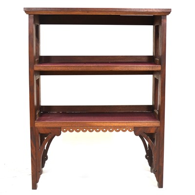 Lot 445 - Set of Victorian mahogany open shelves