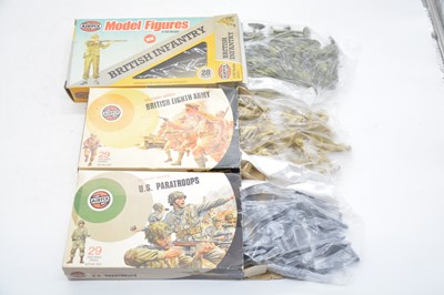 Lot 23 - Six Airfix 1/32 scale military figure sets, boxed
