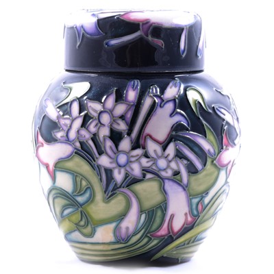 Lot 28 - Emma Bossons for Moorcroft Pottery, a small 'Isis' ginger jar and cover