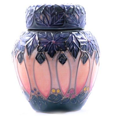 Lot 34 - Sally Tuffin for Moorcroft Pottery, a small 'Cluny' ginger jar and cover