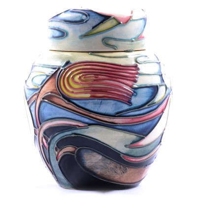 Lot 25 - Emma Bossons for Moorcroft Pottery, a small ginger jar and cover