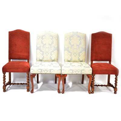 Lot 397 - Two pairs of Haselbech Oak dining chairs