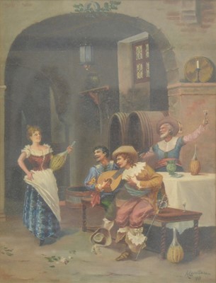 Lot 318 - A Cavallaro, Tavern interior