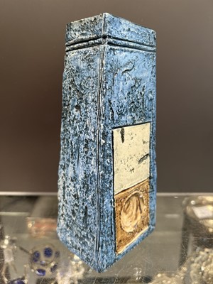 Lot 56 - Louise Jinks for Troika Pottery, a textured Coffin vase