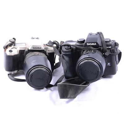 Lot 128 - Collection of camera equipment, including Sigma body and lens