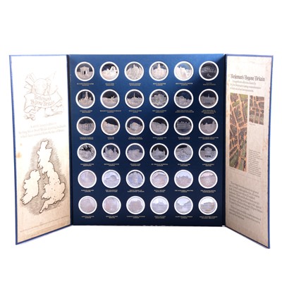 Lot 213 - Betjeman's Bygone Britain silver medallions.