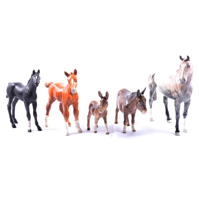Lot 45 - Eleven Beswick, Doulton and other horse and dog figurines