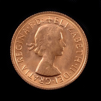 Lot 272 - A Gold Full Sovereign coin, Elizabeth II 1967.