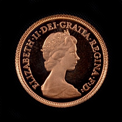 Lot 271 - A Gold Half Sovereign Proof coin, Elizabeth II 1980.