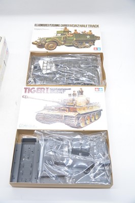 Lot 28 - Seven Tamiya 1/35 scale model kits, boxed