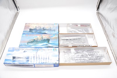 Lot 133 - Three Trumpeter 1/700 scale model ships, boxed