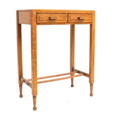 Lot 420 - Oak side table and a Victorian bedroom chair