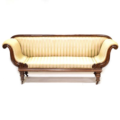 Lot 342 - Victorian sofa and a similar chair