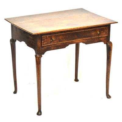 Lot 307 - Georgian country-made oak side table