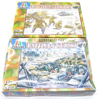 Lot 58 - Two Italeri 1/72 scale model diorama sets, boxed