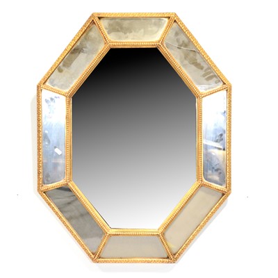 Lot 525 - Gilt composition wall mirror