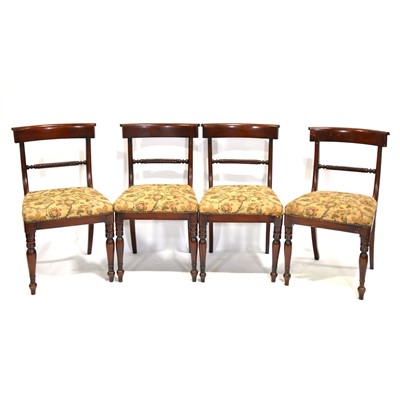 Lot 540 - set of eight Victorian style mahogany bar-back dining chairs