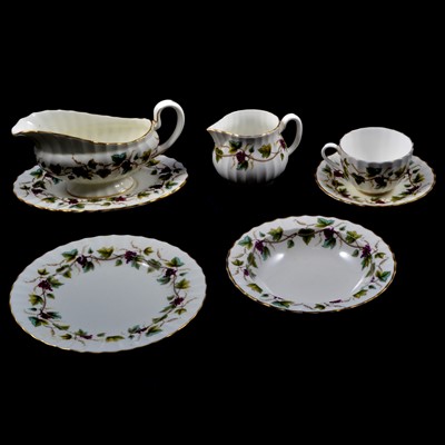 Lot 187 - Royal Worcester Bacchanal pattern part dinner and tea service.