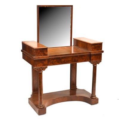 Lot 589 - French mahogany metamorphic dressing table