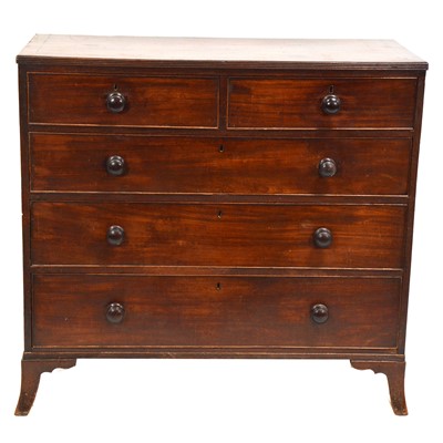 Lot 398 - George IV mahogany chest of drawers