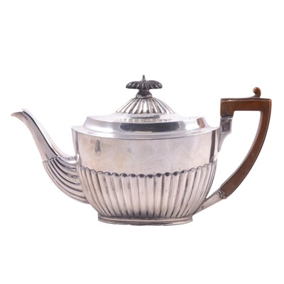 Lot 350 - Victorian silver bachelor's teapot, Charles Stuart Harris, London 1888.