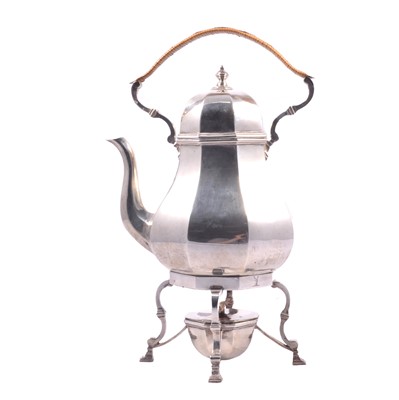 Lot 364 - Edwardian silver spirit kettle, Charles Stuart Harris, London 1901.