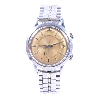 Lot 380 - Jaeger-leCoultre - a gentleman's Memovox automatic alarm wristwatch.