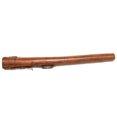 Lot 209A - Hardy Brothers, a vintage leather fishing rod case