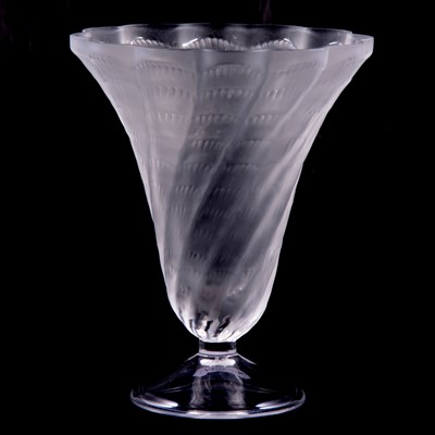 Lot 13 - Lalique Crystal 'Lucie' design vase