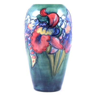 Lot 12 - Walter Moorcroft for Moorcroft, a vase in the Orchid design.