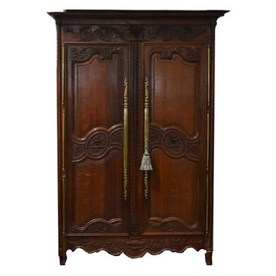 Lot 409 - French oak armoire