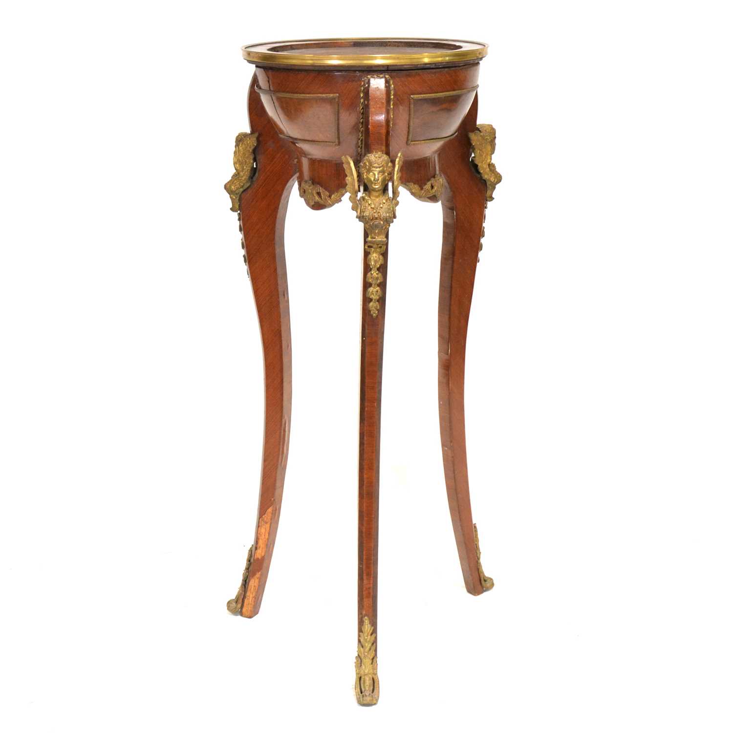 Lot 426 - French kingwood jardiniere stand