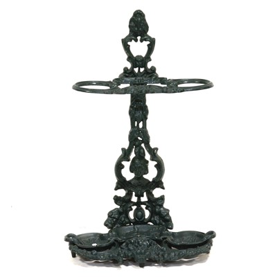 Lot 428 - Coalbrookdale style cast iron stick stand