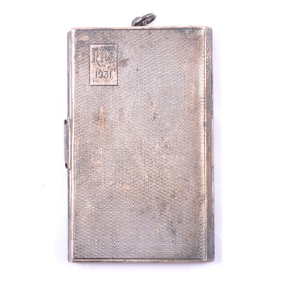 Lot 382 - Silver folding card case