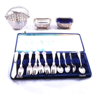 Lot 257 - Collection of silver plate, WMF cutlery, etc.