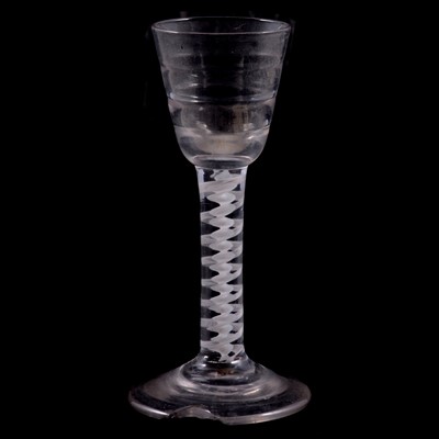 Lot 23 - A Lynn wine glass, late 18th century