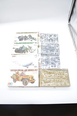 Lot 24 - Twelve Tamiya 1/35 scale model vehicles, boxed