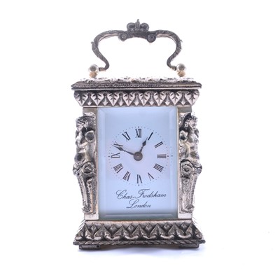 Lot 208 - Charles Frodsham Jubilee commemorative silver miniature carriage clock